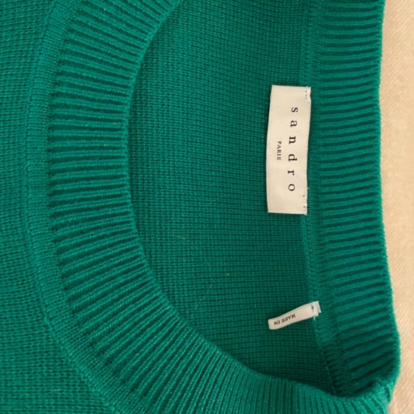 Sandro Emerald Green Sweater - Picture 2 of 6